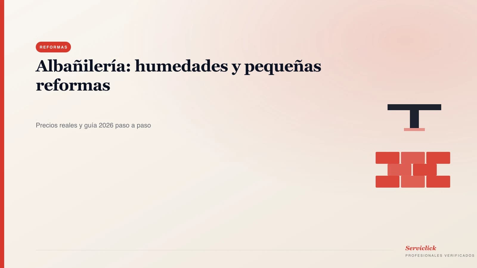 Albañilería: humedades y pequeñas reformas
