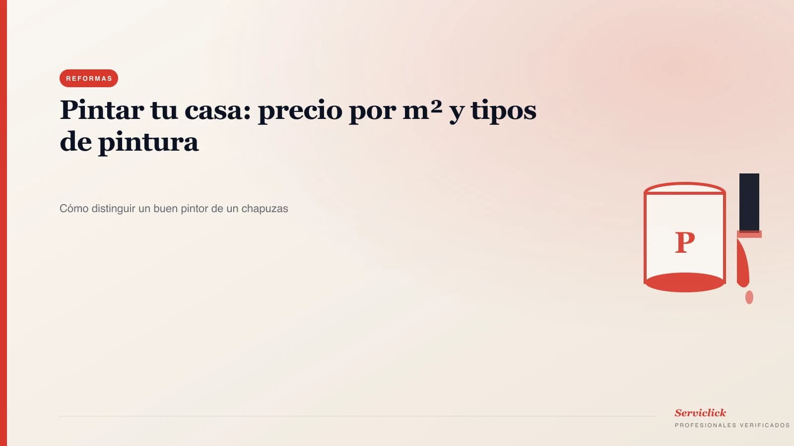 Pintar tu casa: precio por m² y tipos de pintura